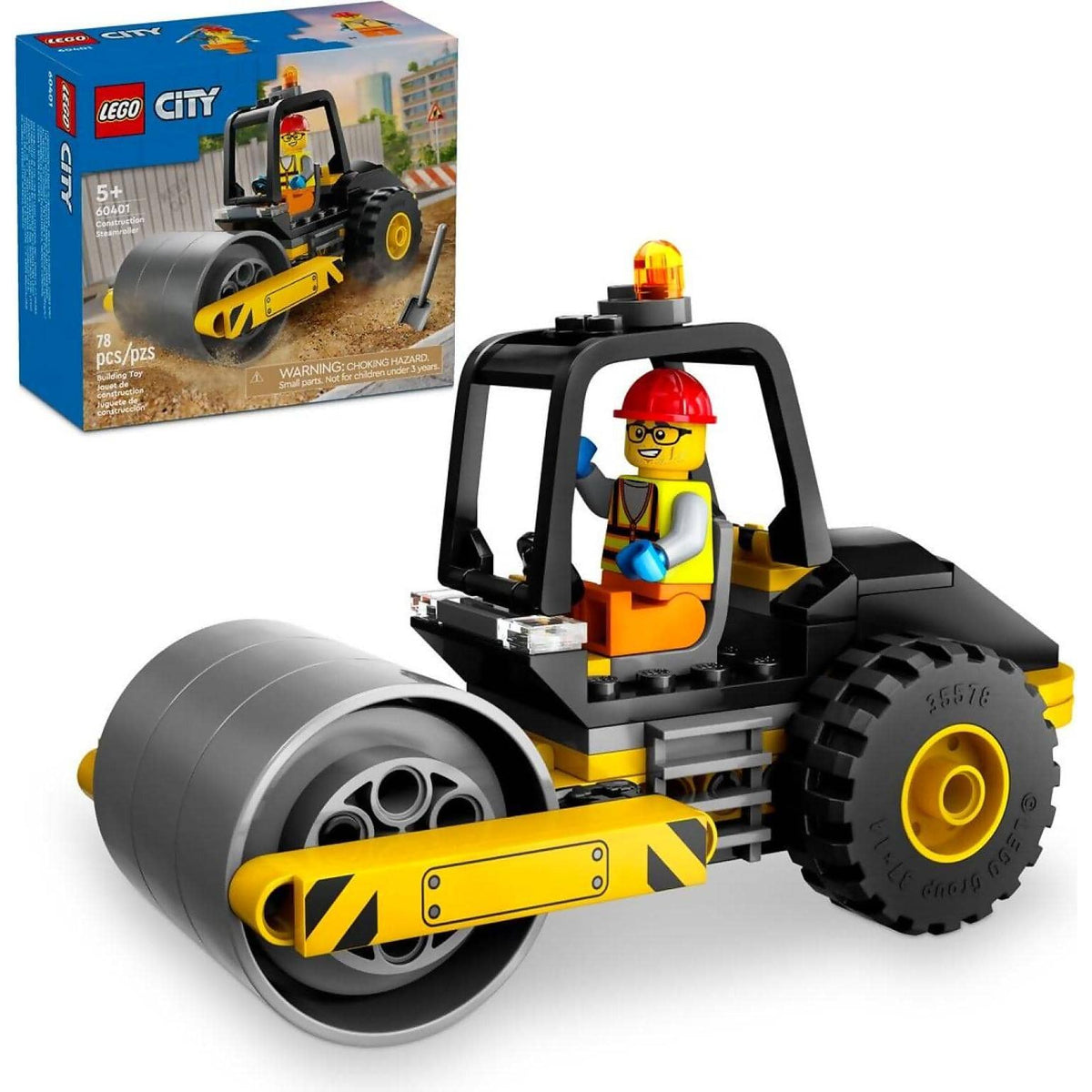 LEGO® 60401 Construction Steamroller - City