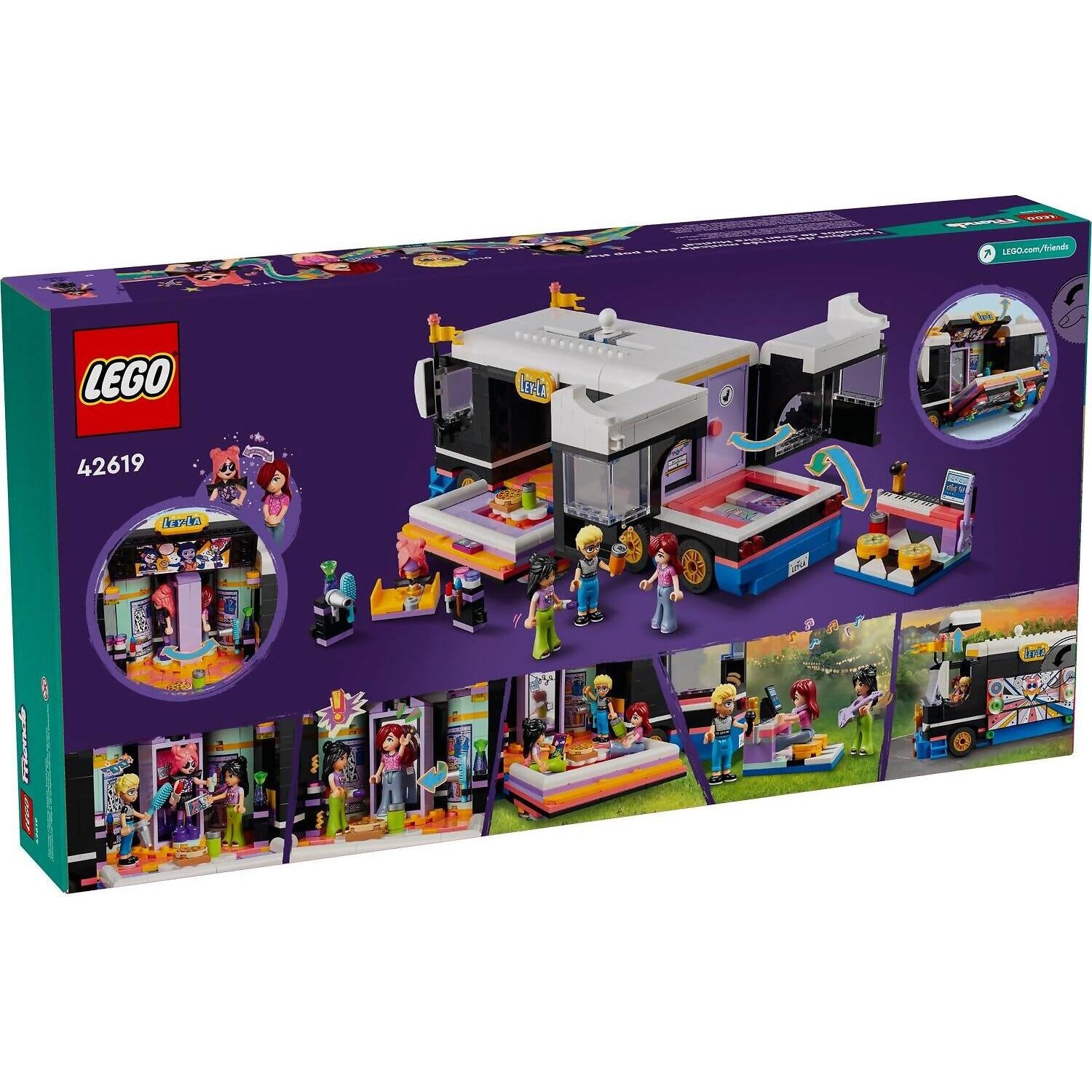 LEGO® 42619 Pop Star Music Tour Bus - Friends