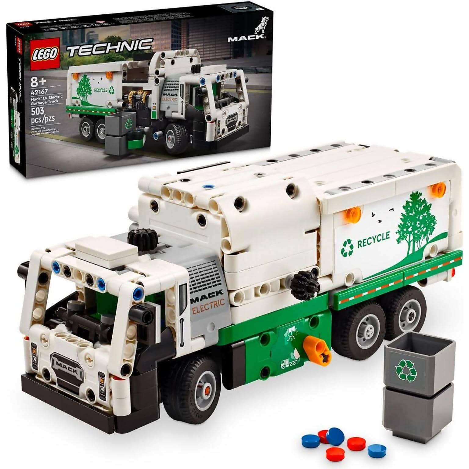 LEGO® 42167 Mack LR Electric Garbage Truck - Technic