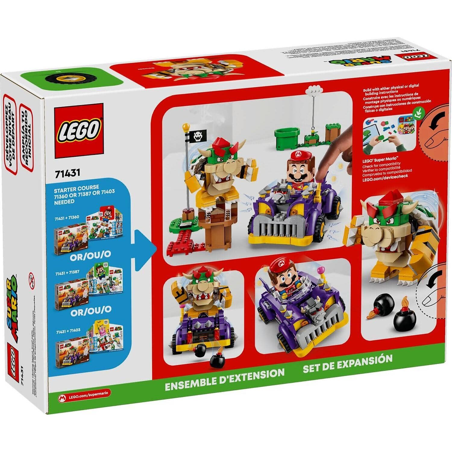 LEGO® 71431 Bowser's Muscle Car Expansion Set - Super Mario™