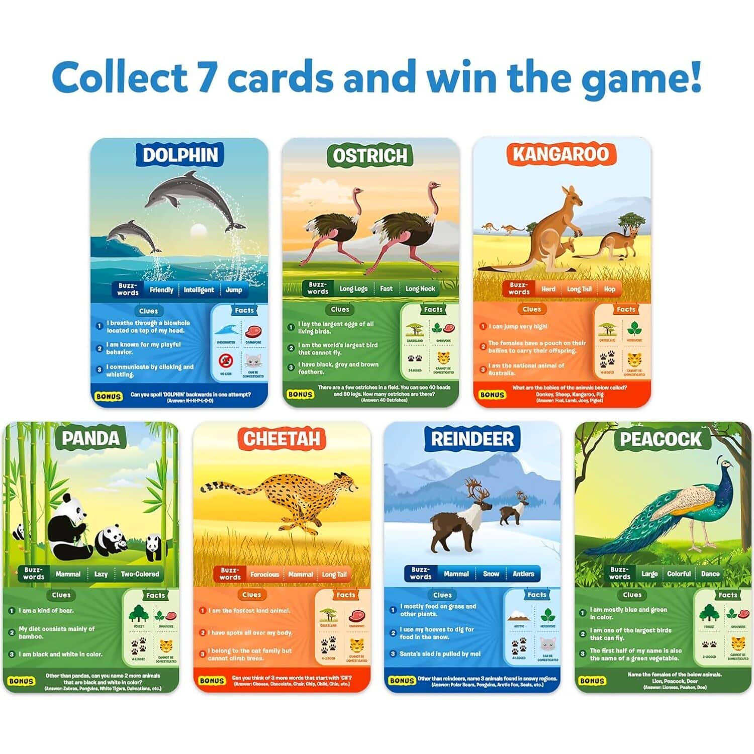 Skillmatics - Guess In 10 Animal Kingdom Card Game
