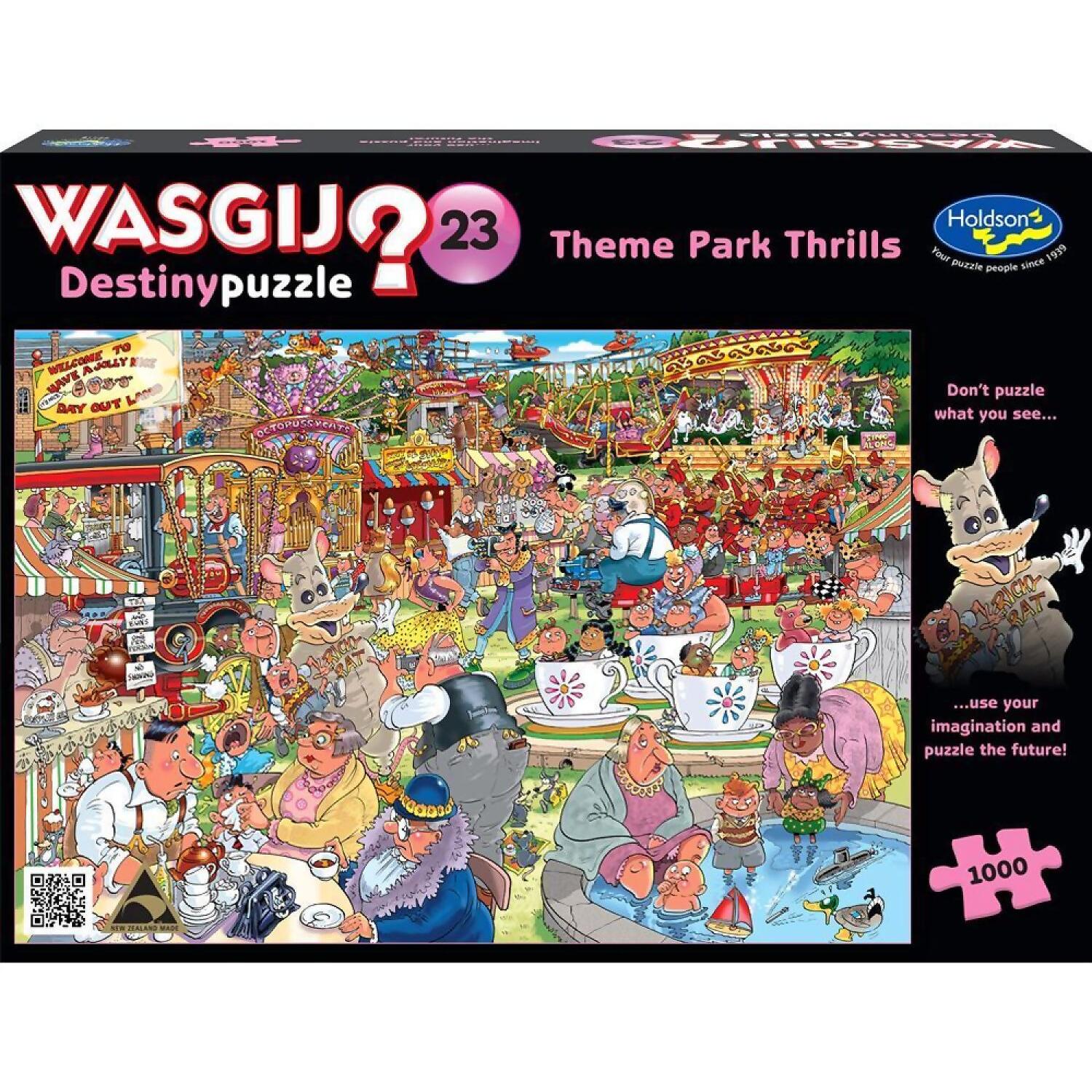 Wasgij? - Destiny 23 -Theme Park Thrills - Holdson Jigsaw Puzzle 1000 Pieces