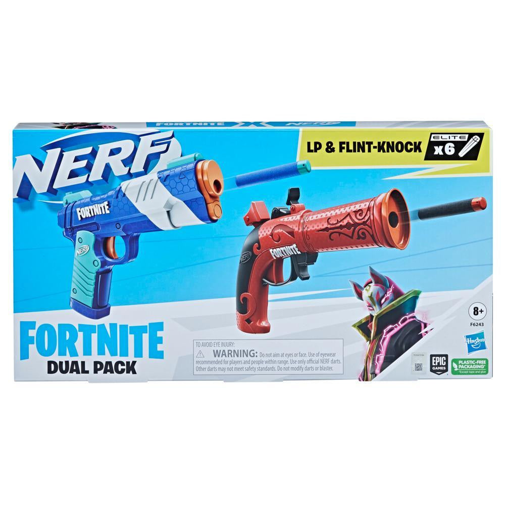 Nerf - Fortnite Dual Pack Includes 2 Fortnite Blasters And 6 Nerf Elite Darts