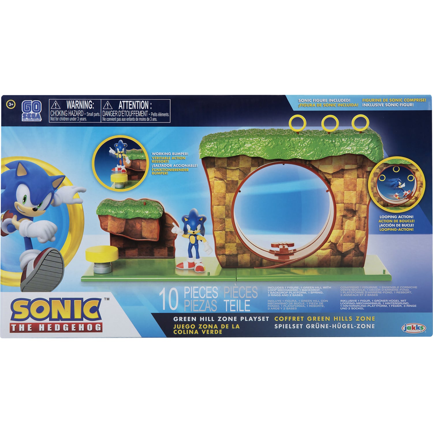 Sonic - The Hedgehog - Green Hill Zone Playset
