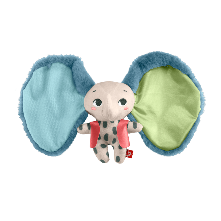 Fisher-Price - Planet Friends All Ears Lovey Baby Sensory Toy Plush Elephant For Newborns