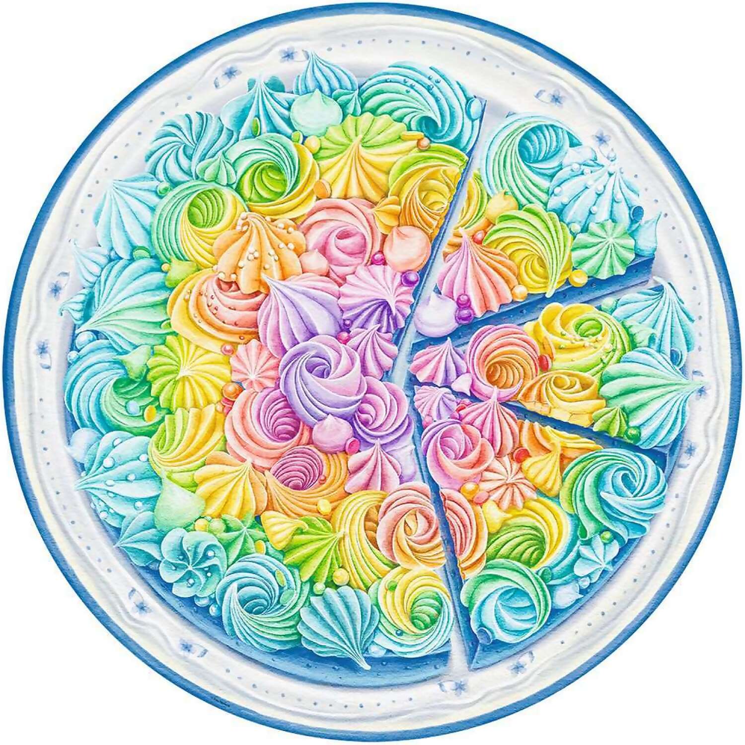 Ravensburger - Circle Of Colors Rainbow Cake Jigsaw Puzzle 500 Pieces