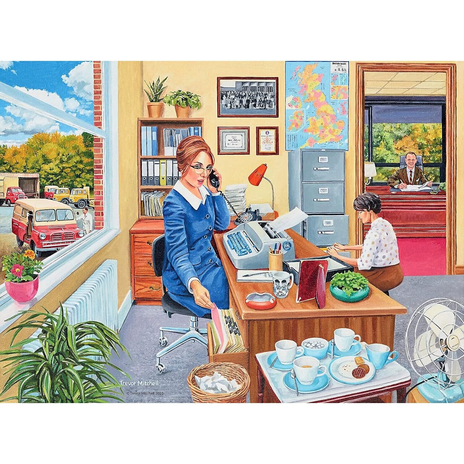 Ravensburger - Happy Days Collection No.6 Work Day Memories Trevor Mitchell Jigsaw Puzzle 4 X 500 Pieces