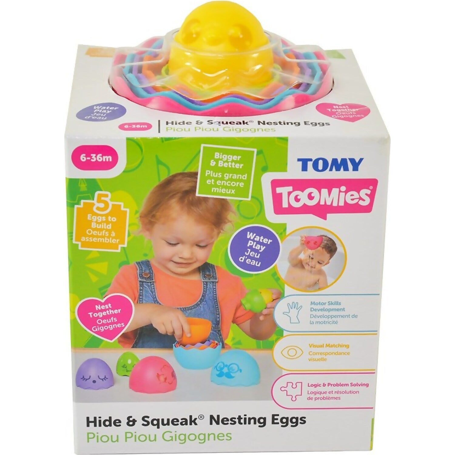 TOMY - Toomies Hide & Squeak Nesting Eggs