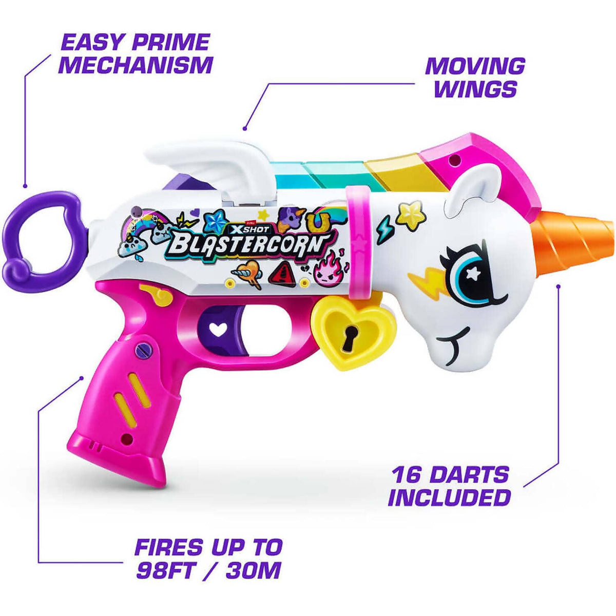 ZURU - X Shot Blastercorn Unicorn Blaster 16 Darts