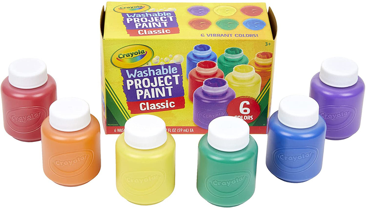 Crayola - Washable Kids Paint 6 Pack  Classic Colours