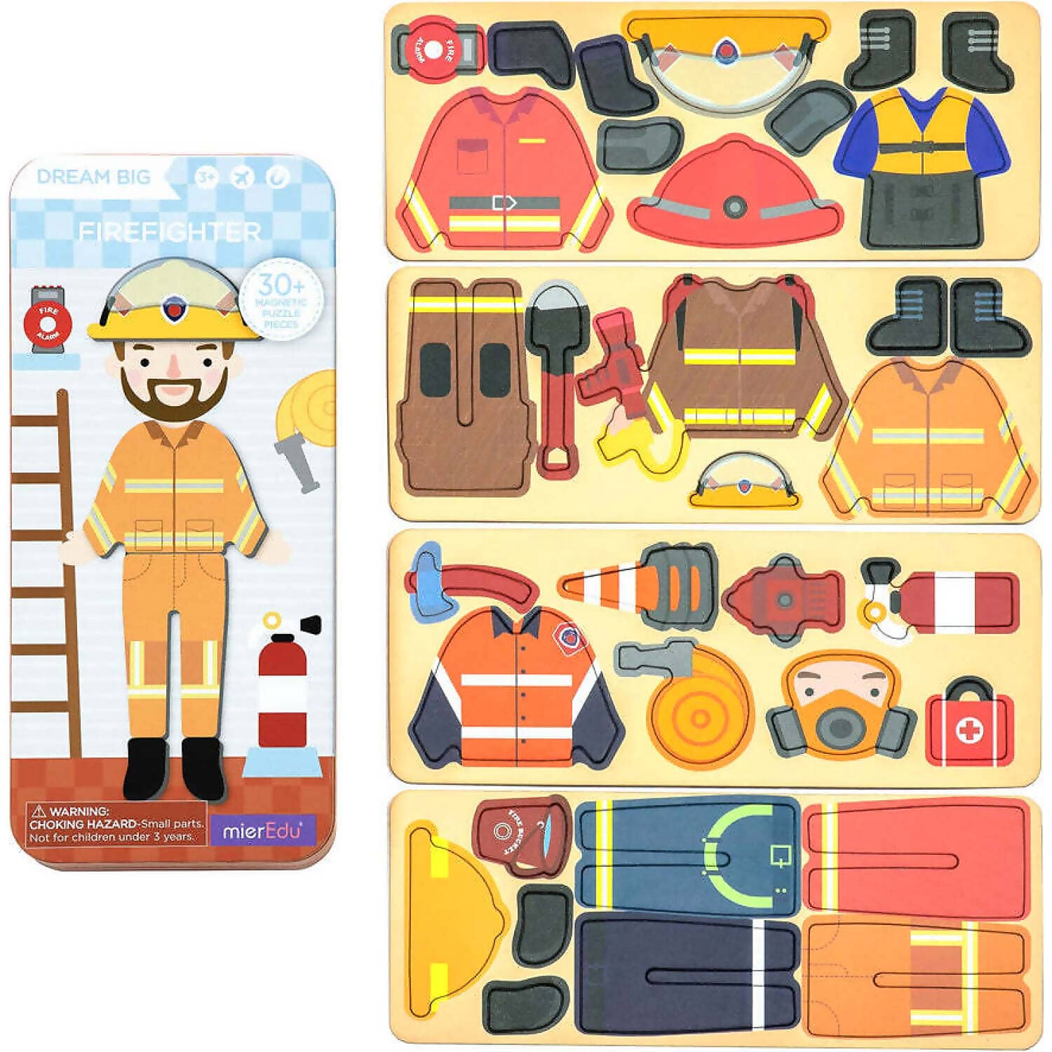 mierEdu - Magnetic Puzzle Box Firefighter