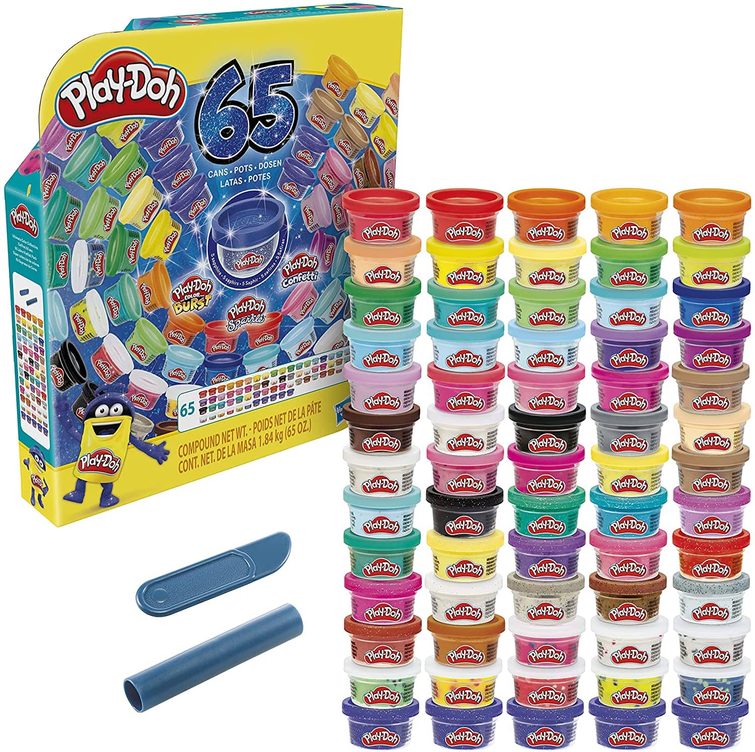 Play-Doh - Ultimate Color Collection 65 Piece Pack Of Play-Doh