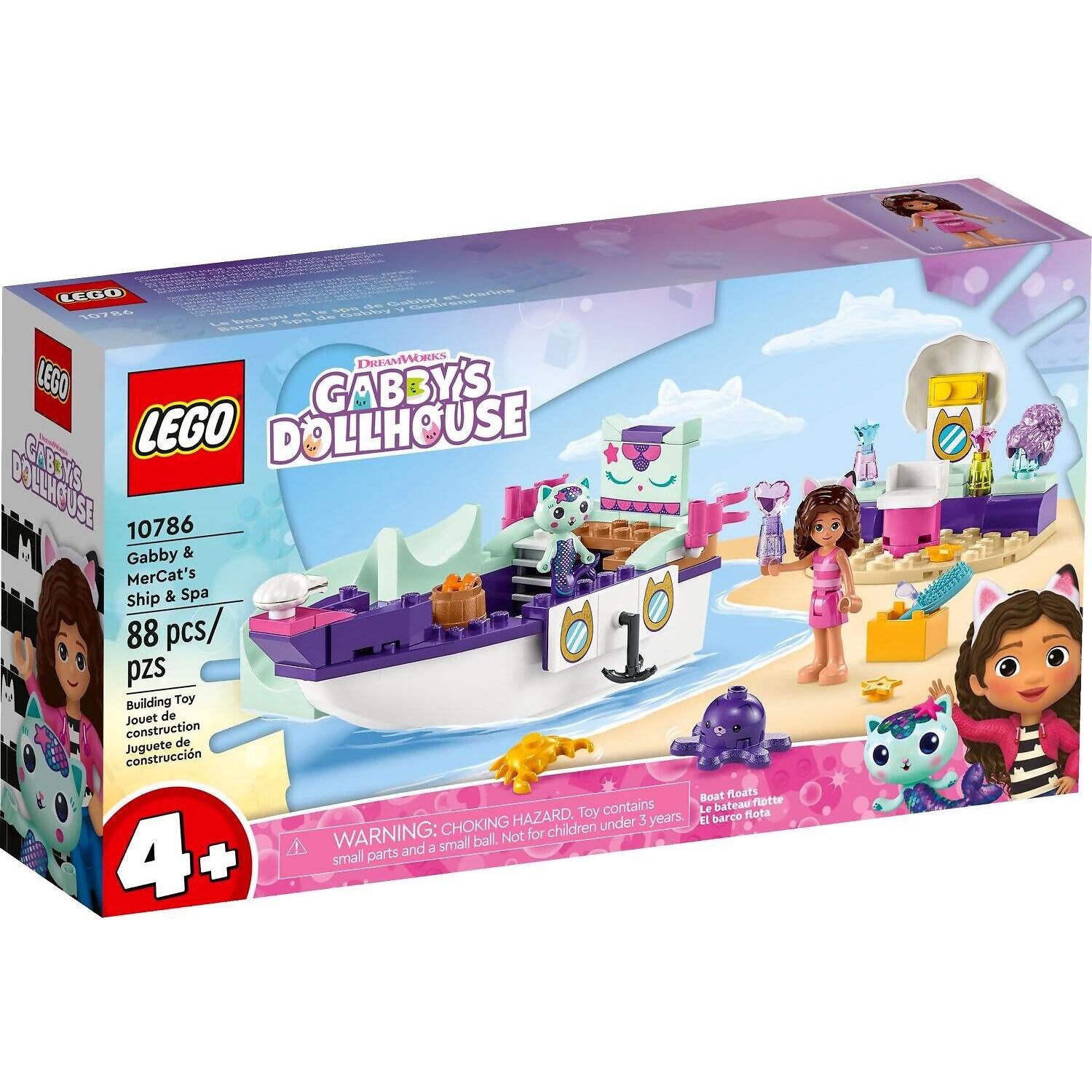LEGO® 10786 Gabby & MerCat's Ship & Spa - Gabby's Dollhouse 4+