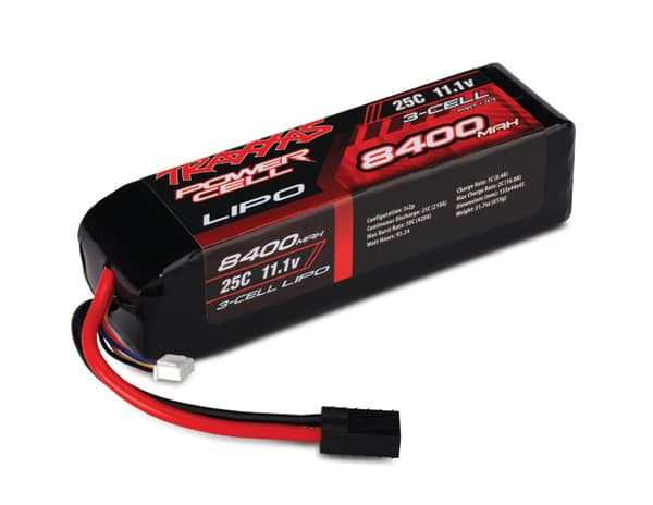 2878 (PART) TRAXXAS BATTERY 8400MAH 11.1V 3CELL 25C LIPO