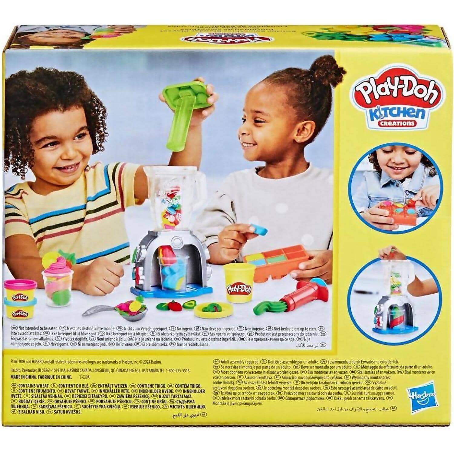 Play-Doh - Swirlin Smoothies Toy Blender Playset Play Kitchen Toys For Kids Age 3+ - Hasbro