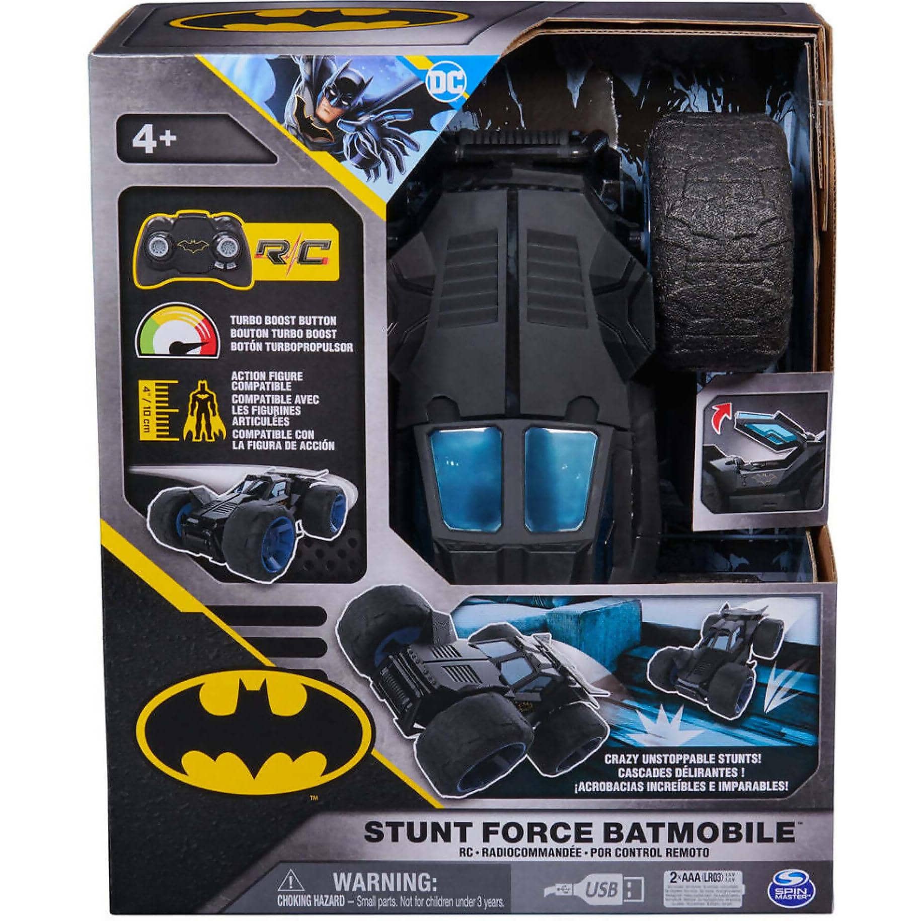 DC - Remote Control Batman Stunt Force Batmobile