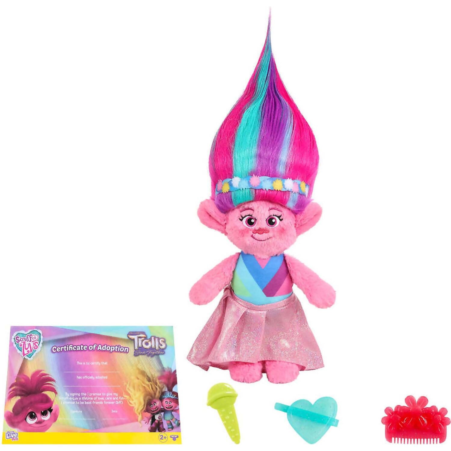 Little Live Pets - Scruff a Luvs Trolls Band Together Reveal. Wash Reveal And Style A Cute Plush Trolls Doll