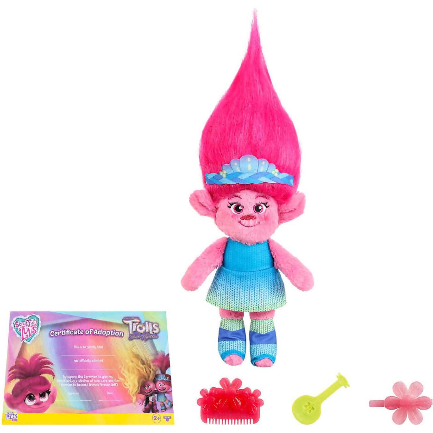 Little Live Pets - Scruff a Luvs Trolls Band Together Reveal. Wash Reveal And Style A Cute Plush Trolls Doll