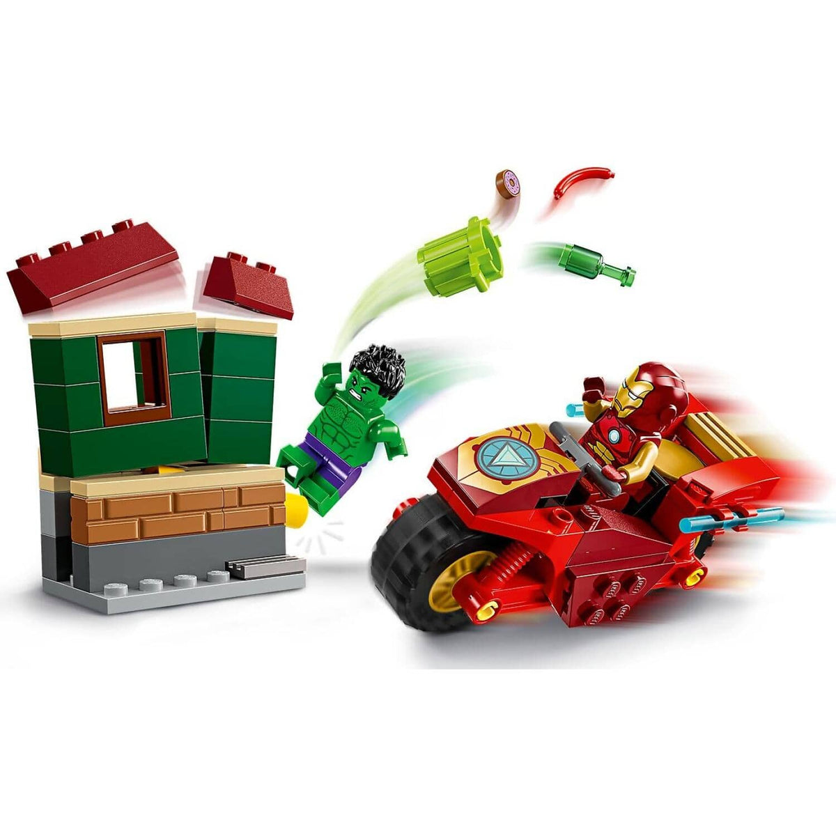 LEGO® 76287 Iron Man with Bike and The Hulk - Marvel Superheroes 4+