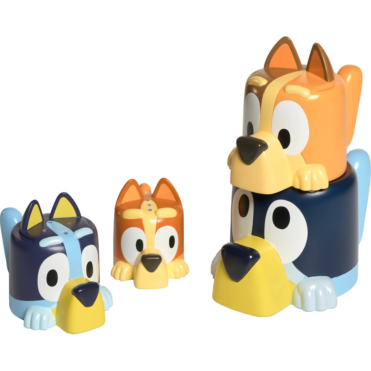 TOMY - Toomies Bluey's Family Pourers Featuring Chilli Bandit Bingo And Bluey