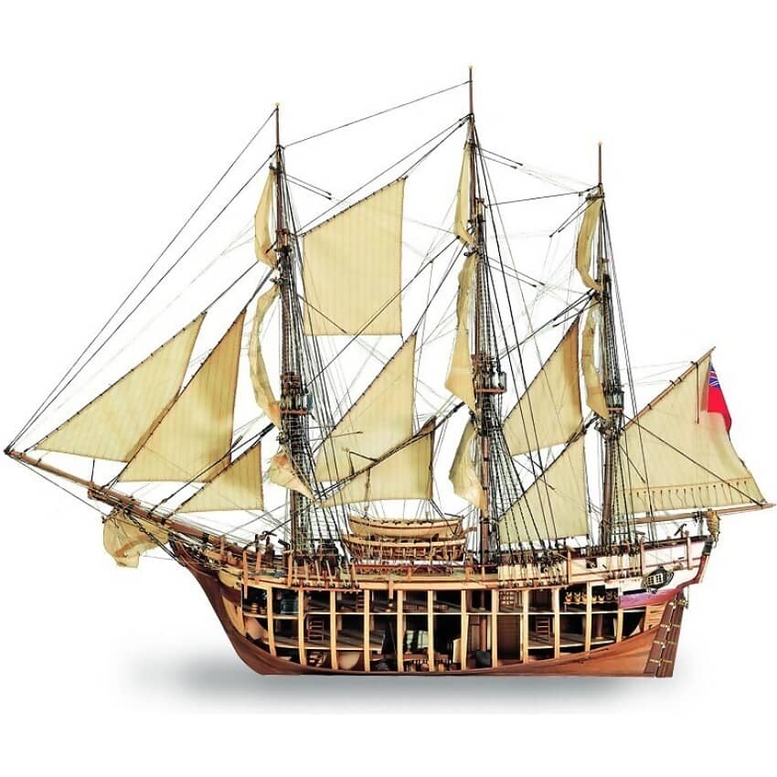 ARTESANIA - SCALE 1/48 HMS BOUNTY WOODEN SHIP MODEL (22810)