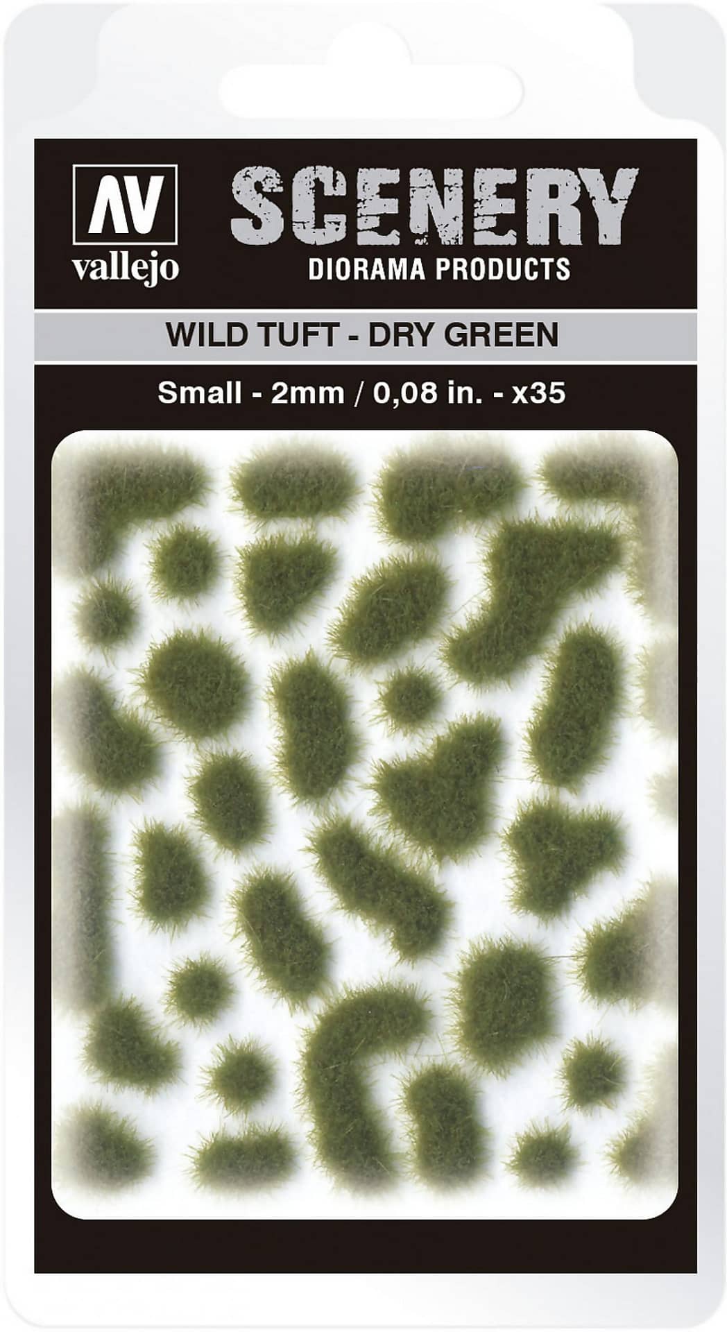 VALLEJO 2MM WILD TUFT - DRY GREEN DIORAMA ACCESSORY