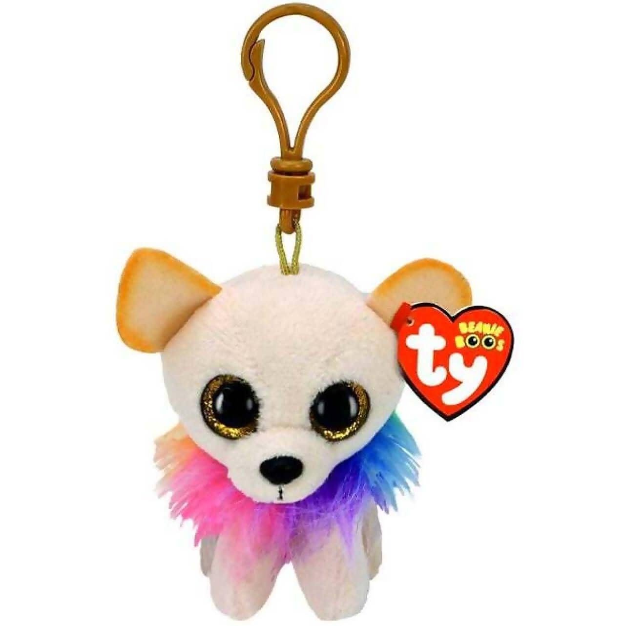 Ty - Beanie Boos - Clip On Chewey The Chihuahua  Dog 10cm