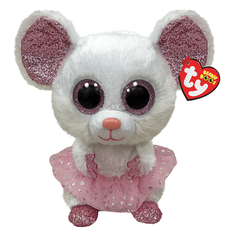 Ty - Beanie Boos - Nina - White Ballerina Mouse 15cm Small