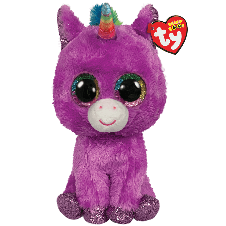Ty - Beanie Boos - Rosette - Purple Unicorn 15cm Small