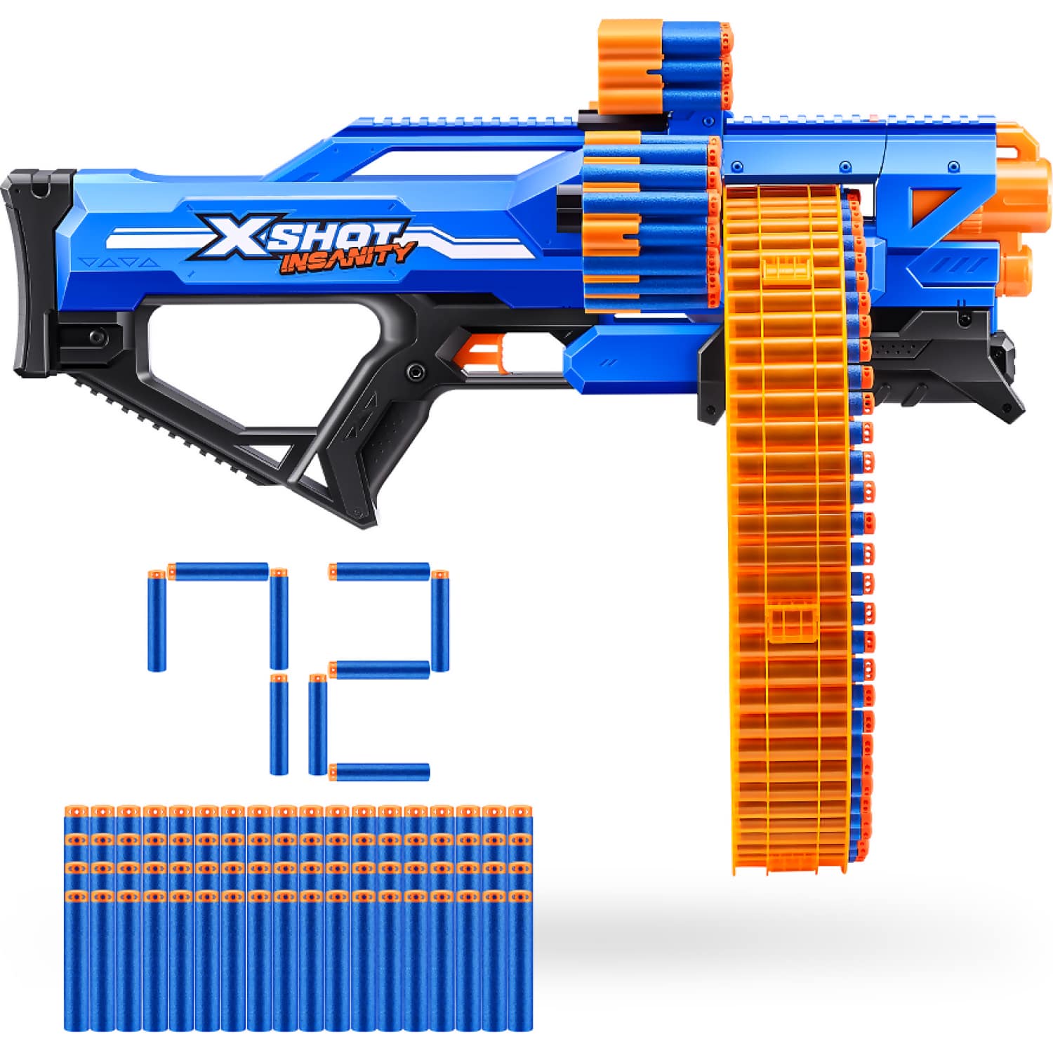 ZURU - X-Shot Insanity Mega Barrel with 72 Darts