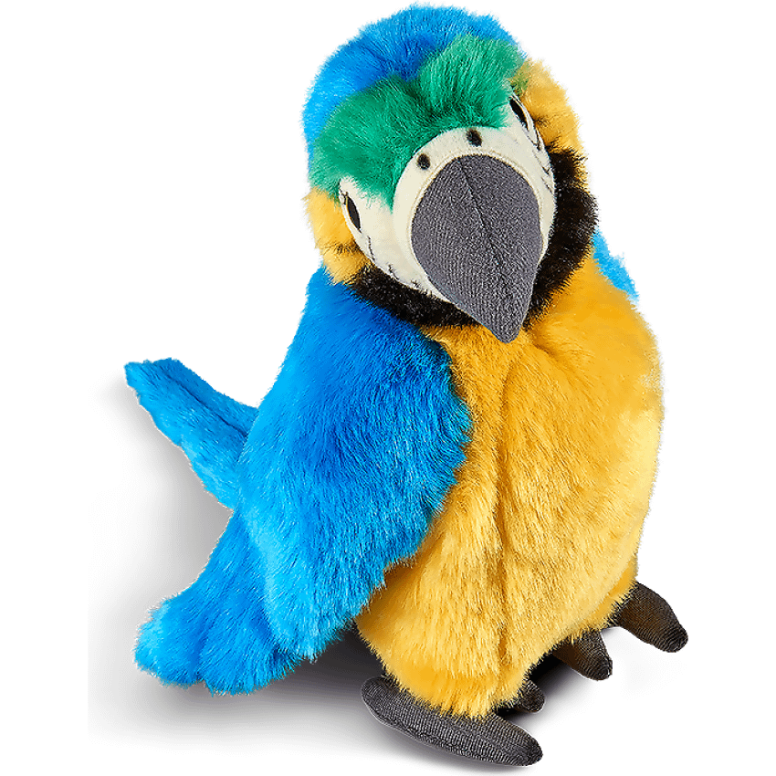 Living Nature - Blue Macaw Parrot 23cm Plush