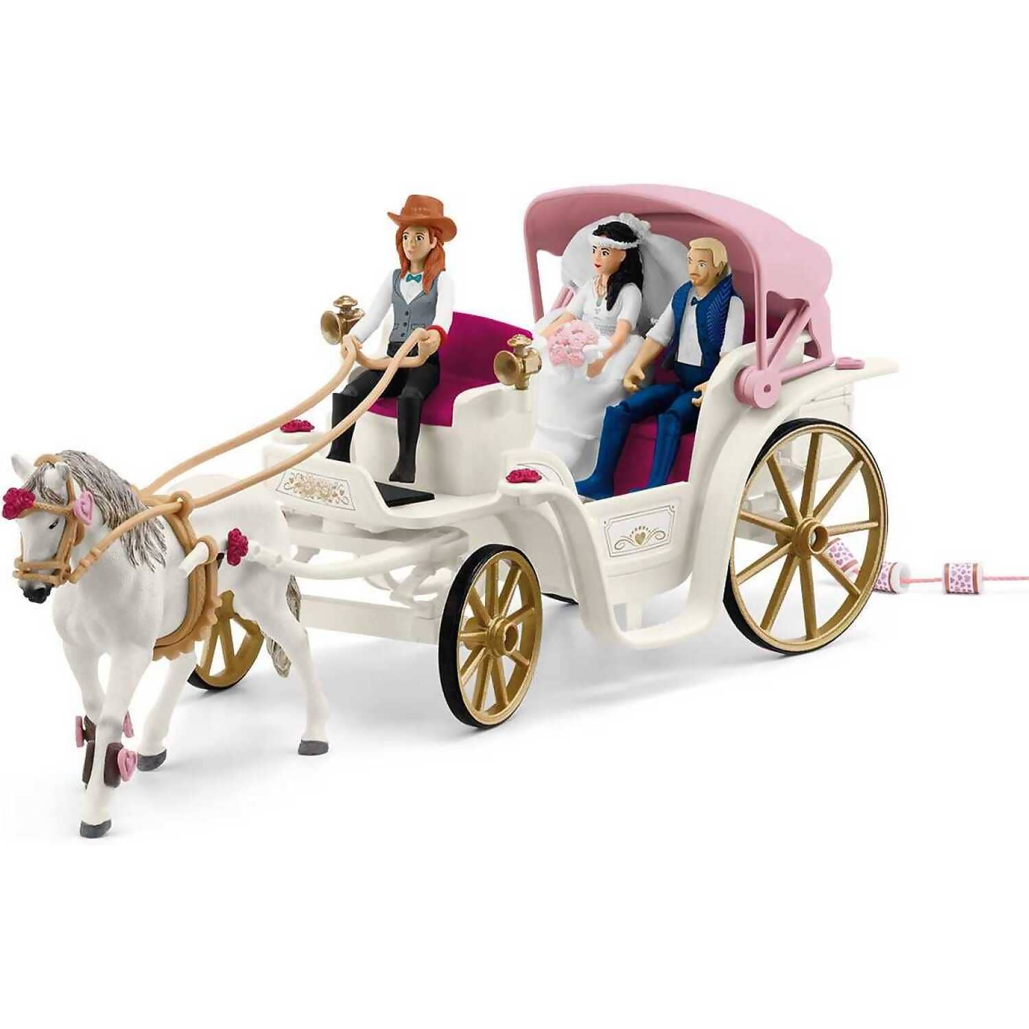 Schleich – Horse Club Wedding Carriage Playset with Bride