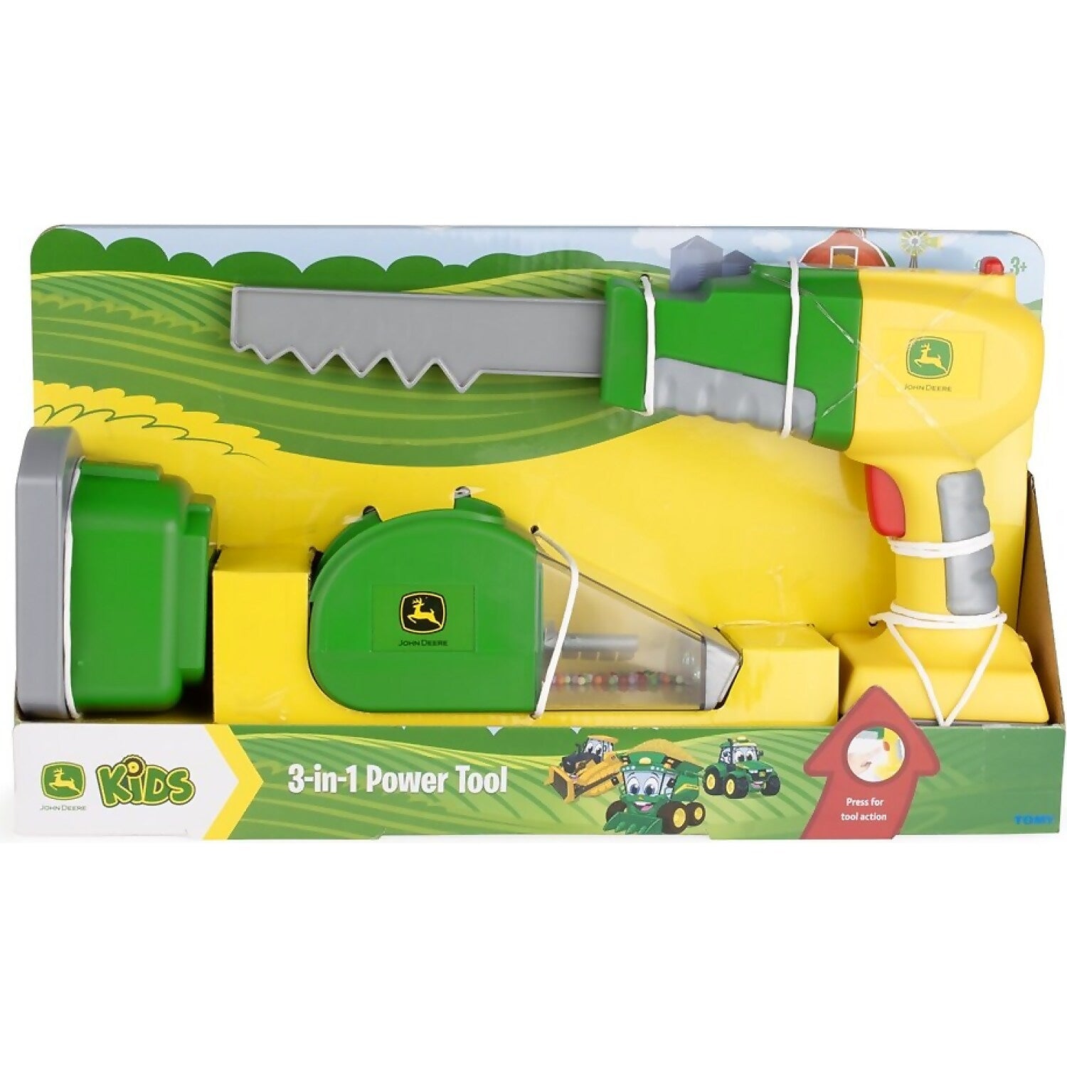 John Deere - Kids - Power Tool Set 3-in-1 - Tomy
