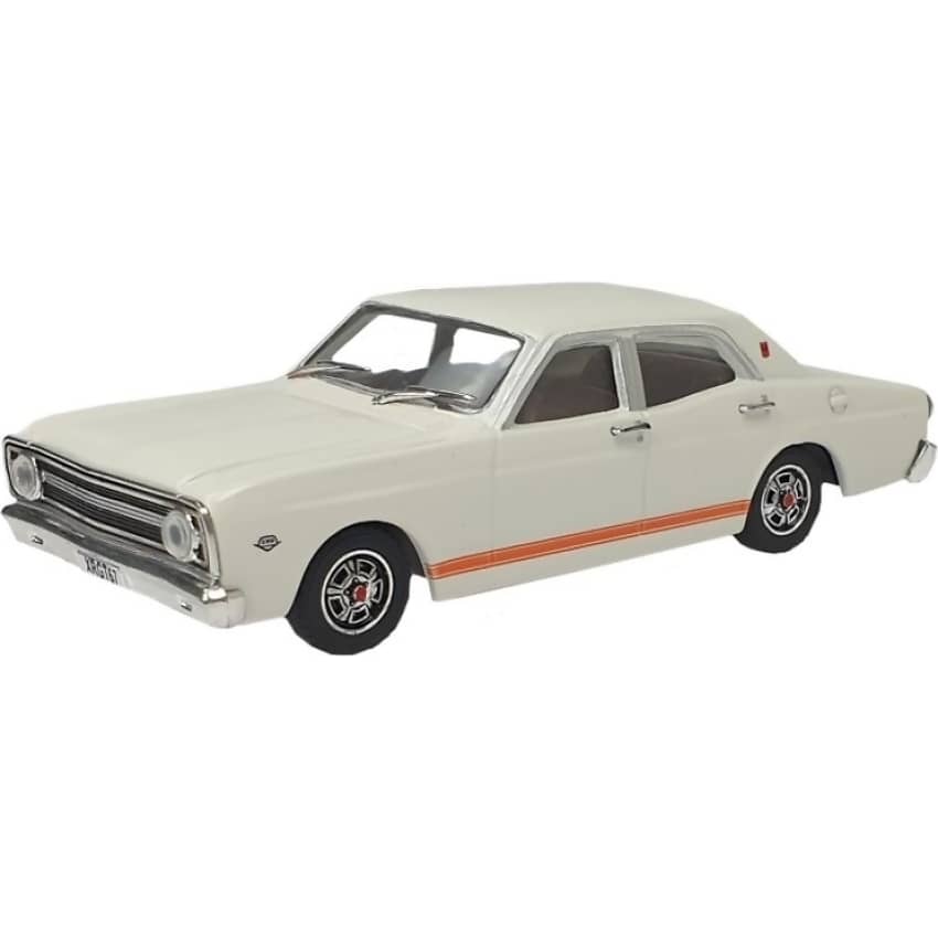 DDA COLLECTIBLES - 1:43 SCALE - AVIS WHITE 1967 FORD FALCON XR GT - DIECAST MODEL