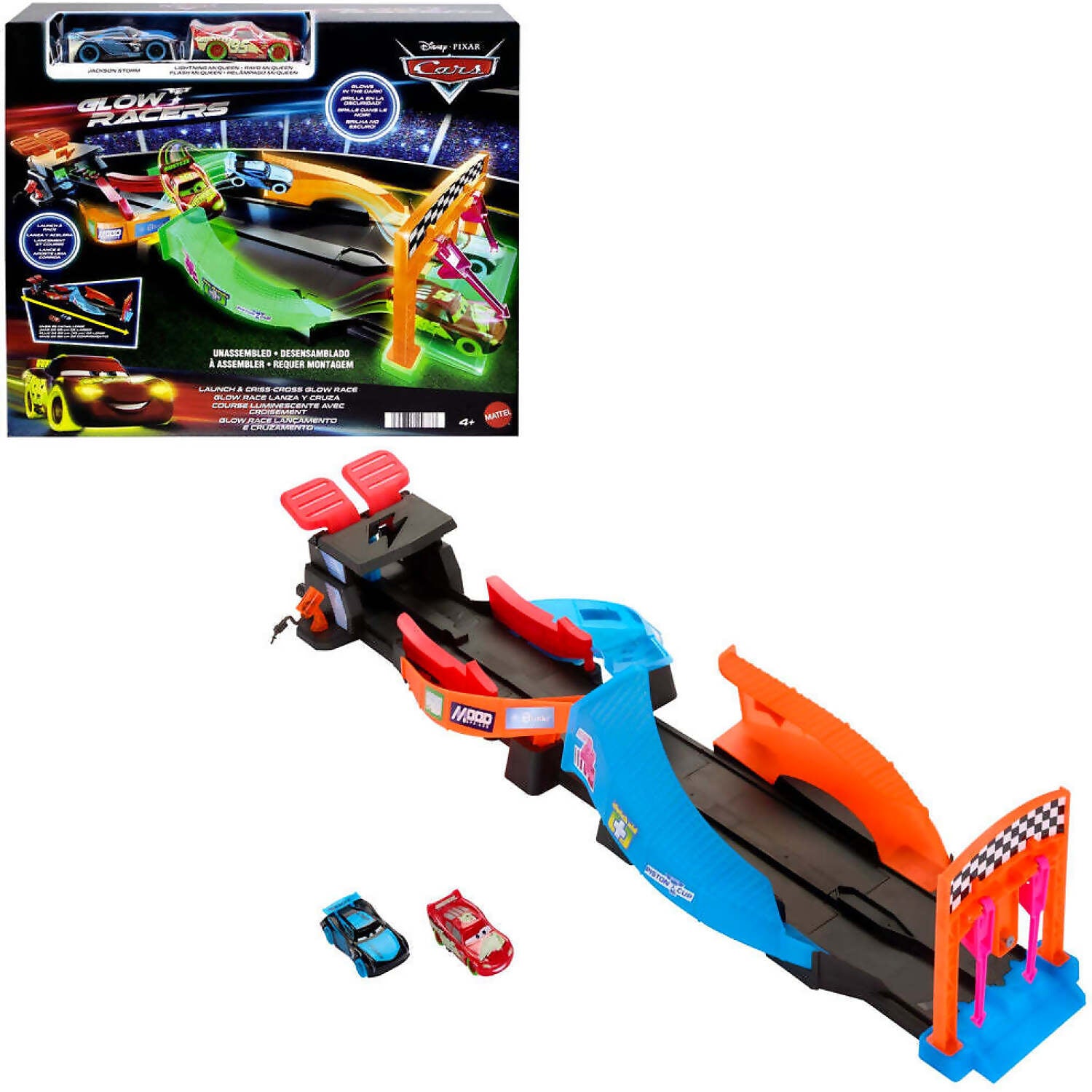 Disney Pixar - Cars Launch & Criss-cross Glow Race