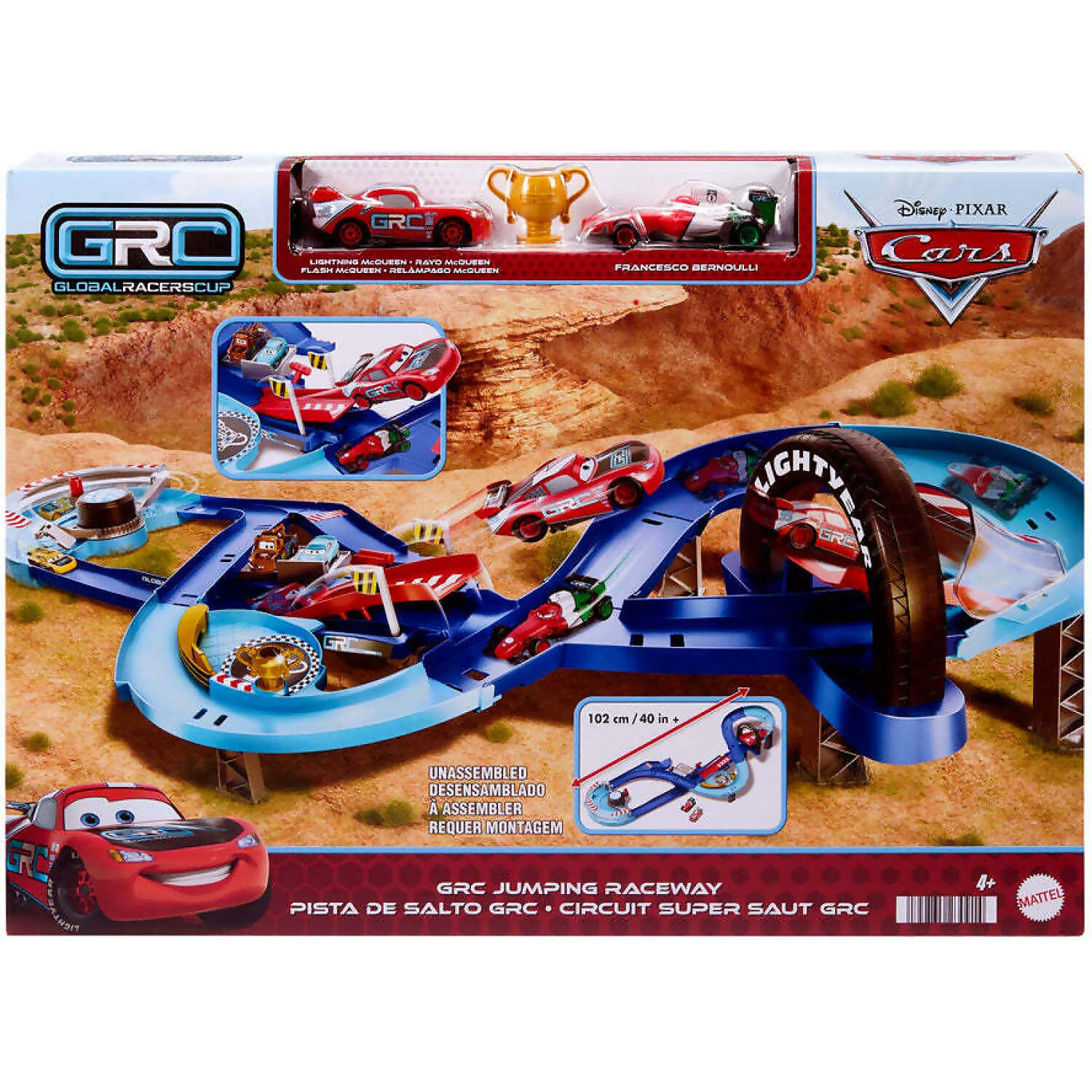 Disney Pixar - Cars Global Racers Cup Grc Jumping Raceway Playset