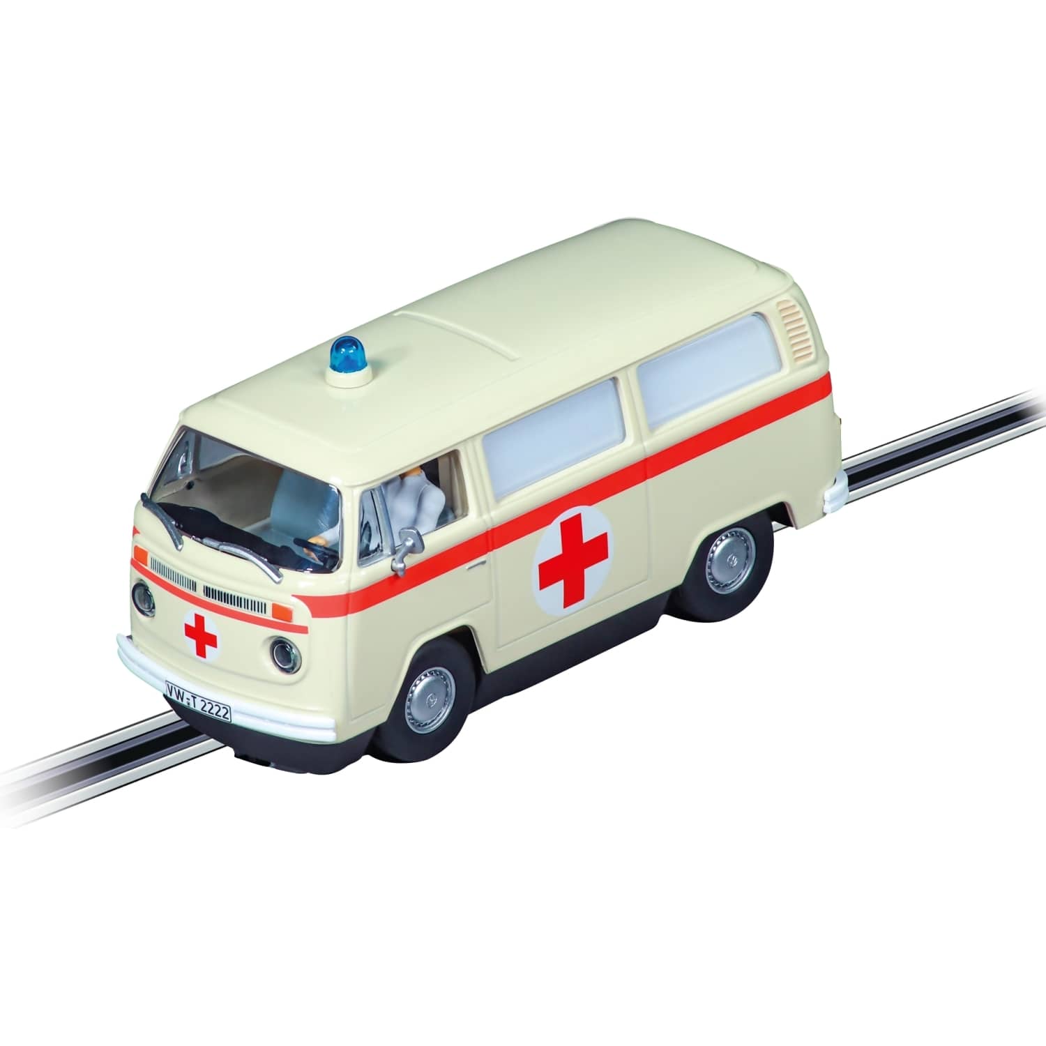 CARRERA - EVOLUTION 1:32 - VW BUS T2B KRANKENWAGEN ROTES KREUZ - SLOT CAR ALSO SUITS SCALEXTRIC