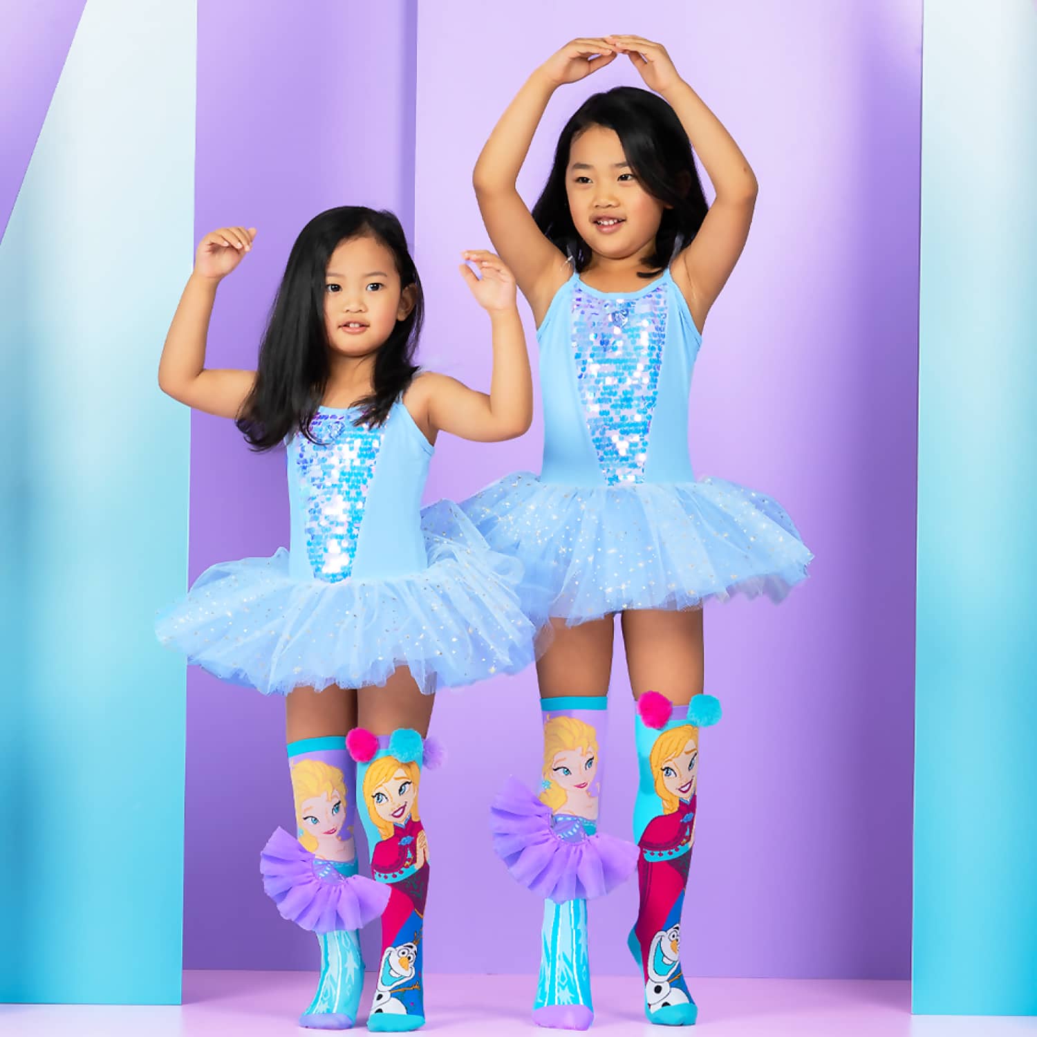 Madmia - Elsa & Anna Socks Kids & Adults Age 6y+