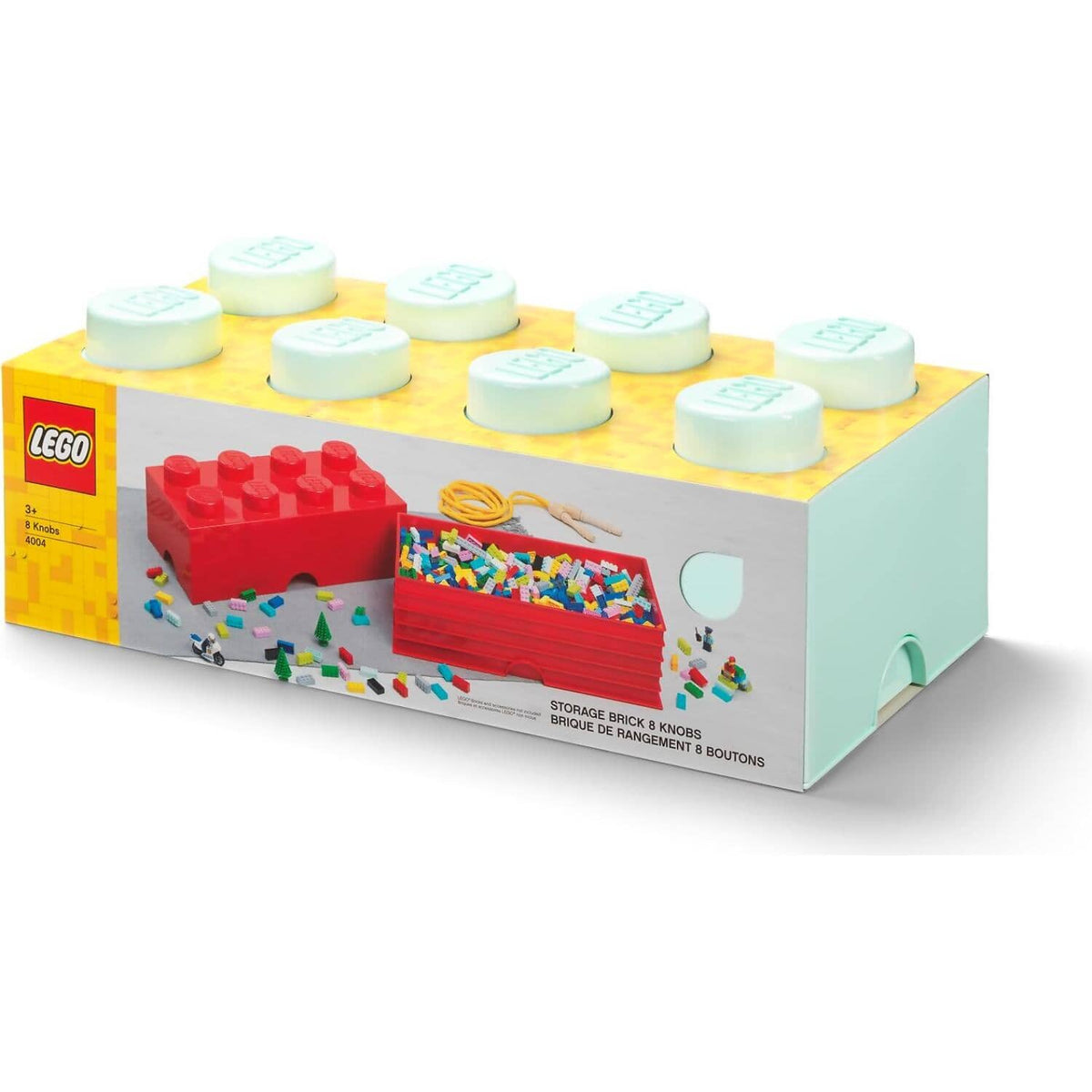 LEGO® Storage Brick 8 Studs Aqua - Room Copenhagen