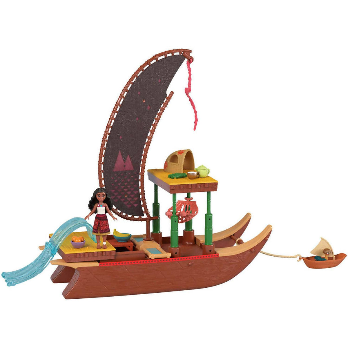 Disney - Moana 2 - Moana's Adventure Canoe Playset - Mattel