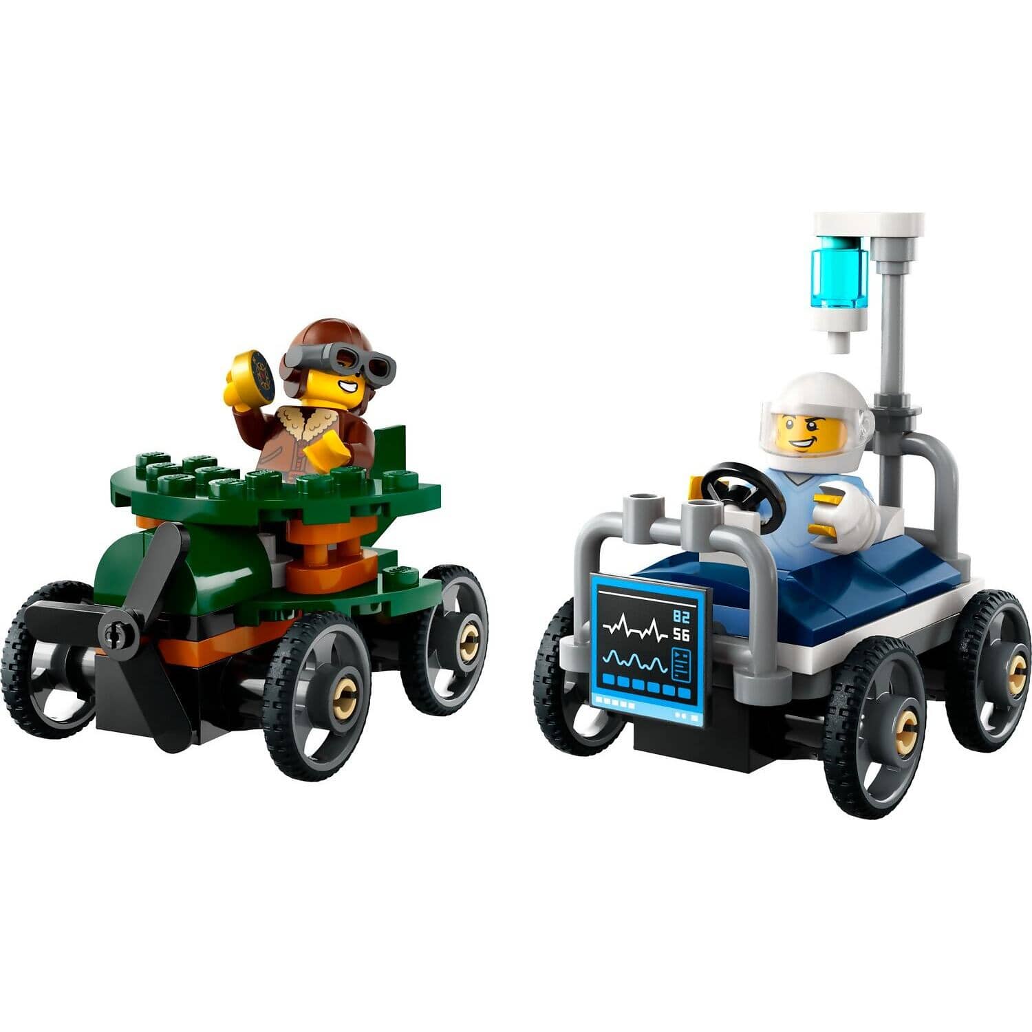LEGO® 60459 Airplane Vs. Hospital Bed Race Car Pack - City