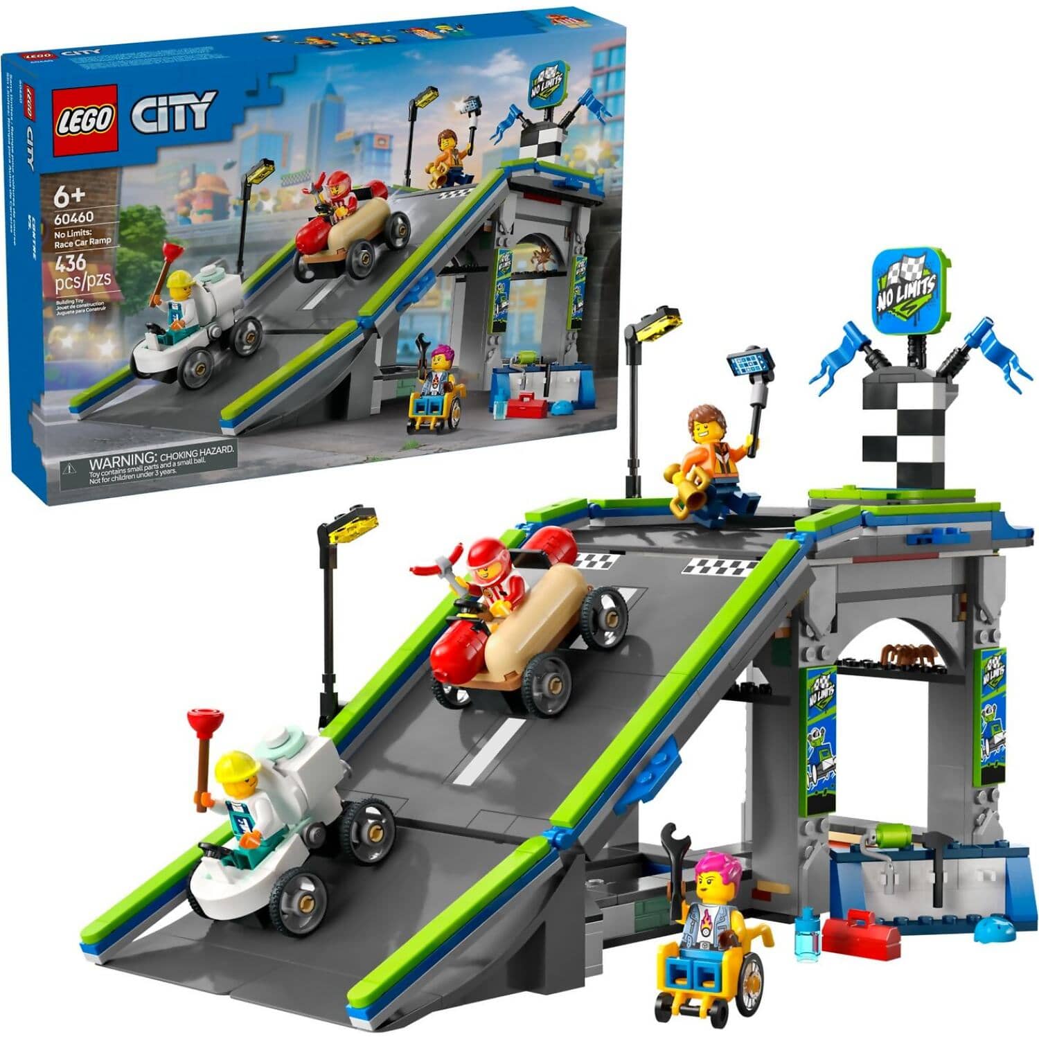 LEGO® 60460 No Limits: Race Car Ramp Track - City