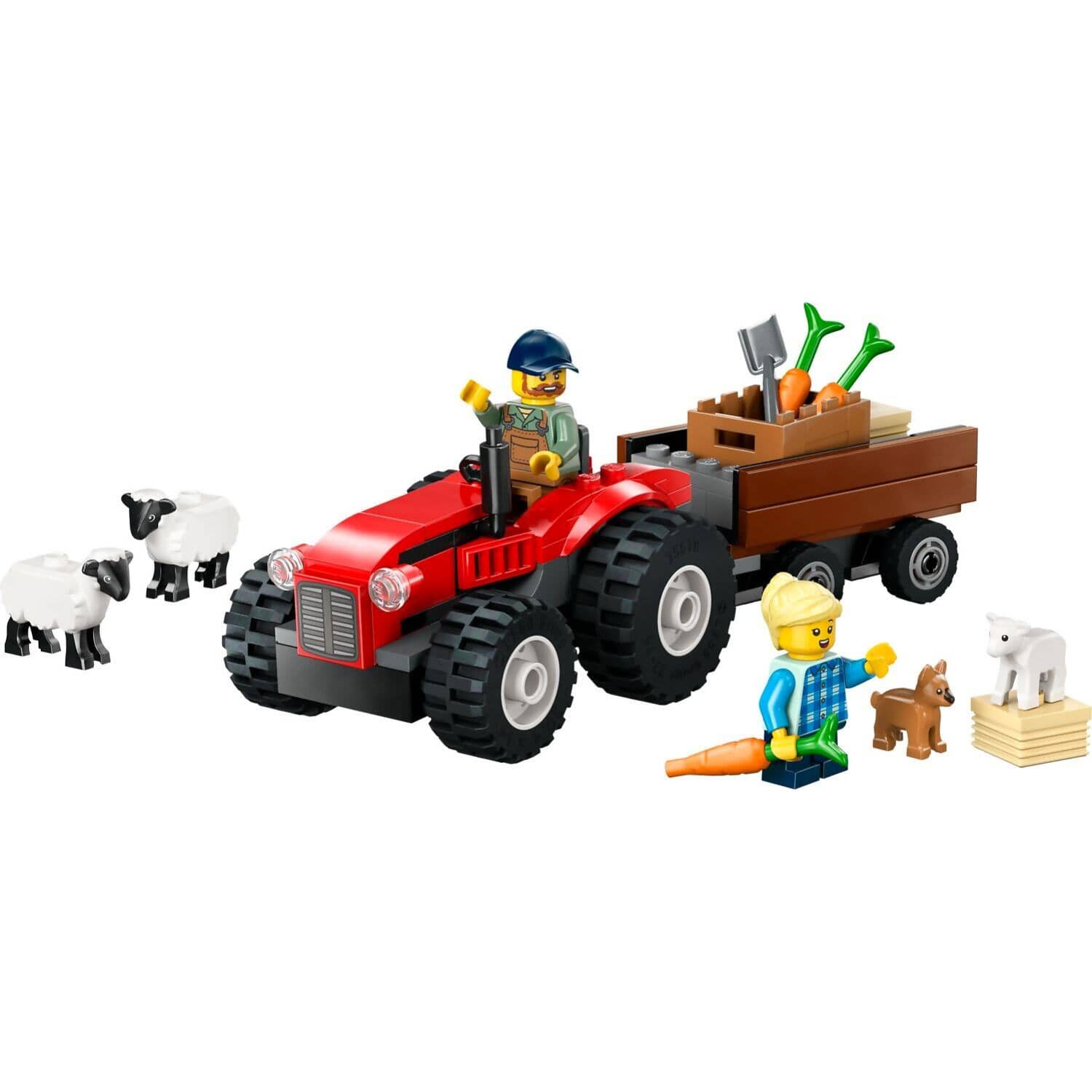 LEGO® 60461 Red Farm Tractor With Trailer & Sheep - City 4+