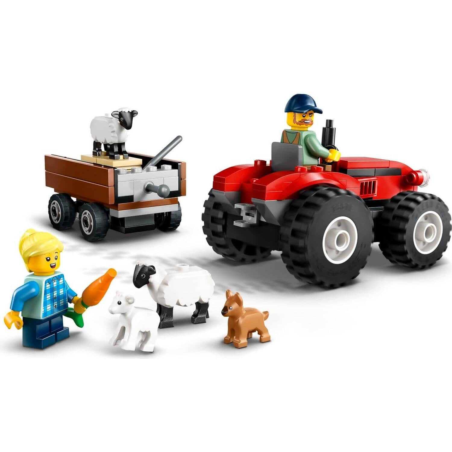 LEGO® 60461 Red Farm Tractor With Trailer & Sheep - City 4+