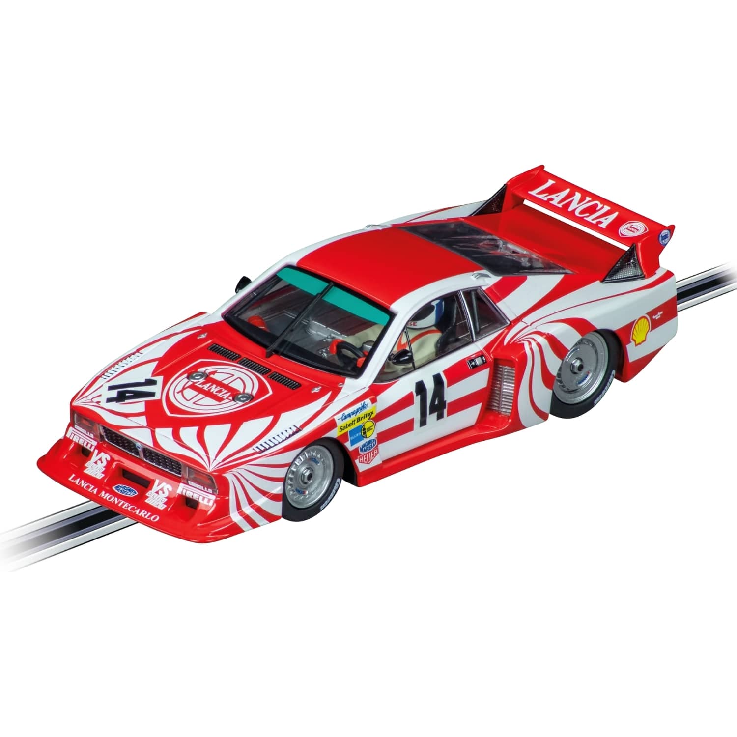 CARRERA - EVOLUTION 1:32 - LANCIA BETA MONTECARLO TURBO LANCIA ITALIA NO.14 NURBURGRING 1980 - SLOT CAR ALSO SUITS SCALEXTRIC
