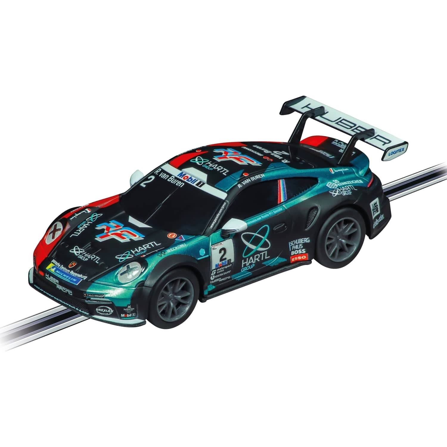 CARRERA - GO 1:43 - PORSCHE 911 GT3 CUP (992) HUBER RACING NO.2 SLOT CAR
