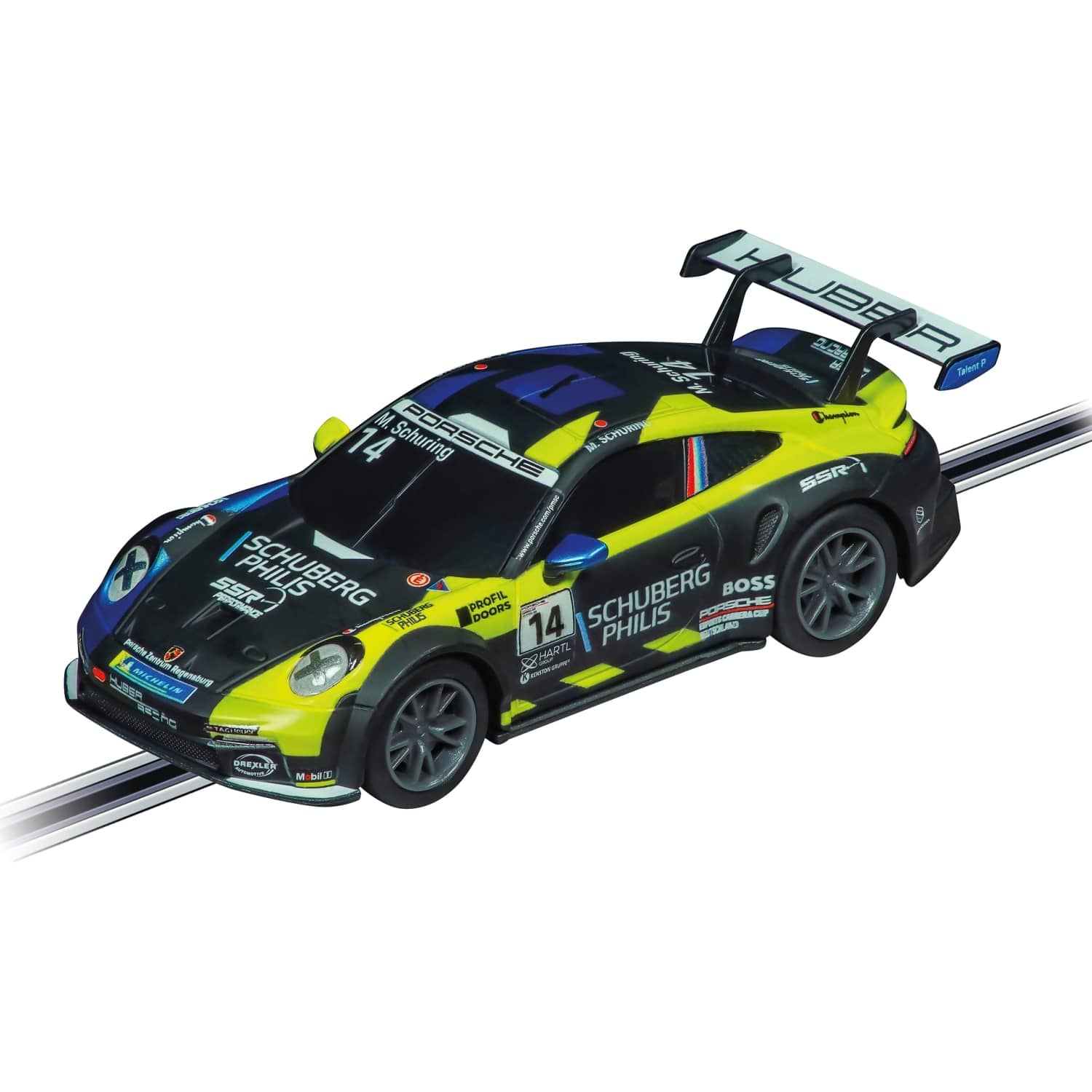 CARRERA - GO 1:43 - PORSCHE 911 GT3 CUP (992) HUBER RACING NO.14 - MODEL NO.20064245 - SLOT CAR