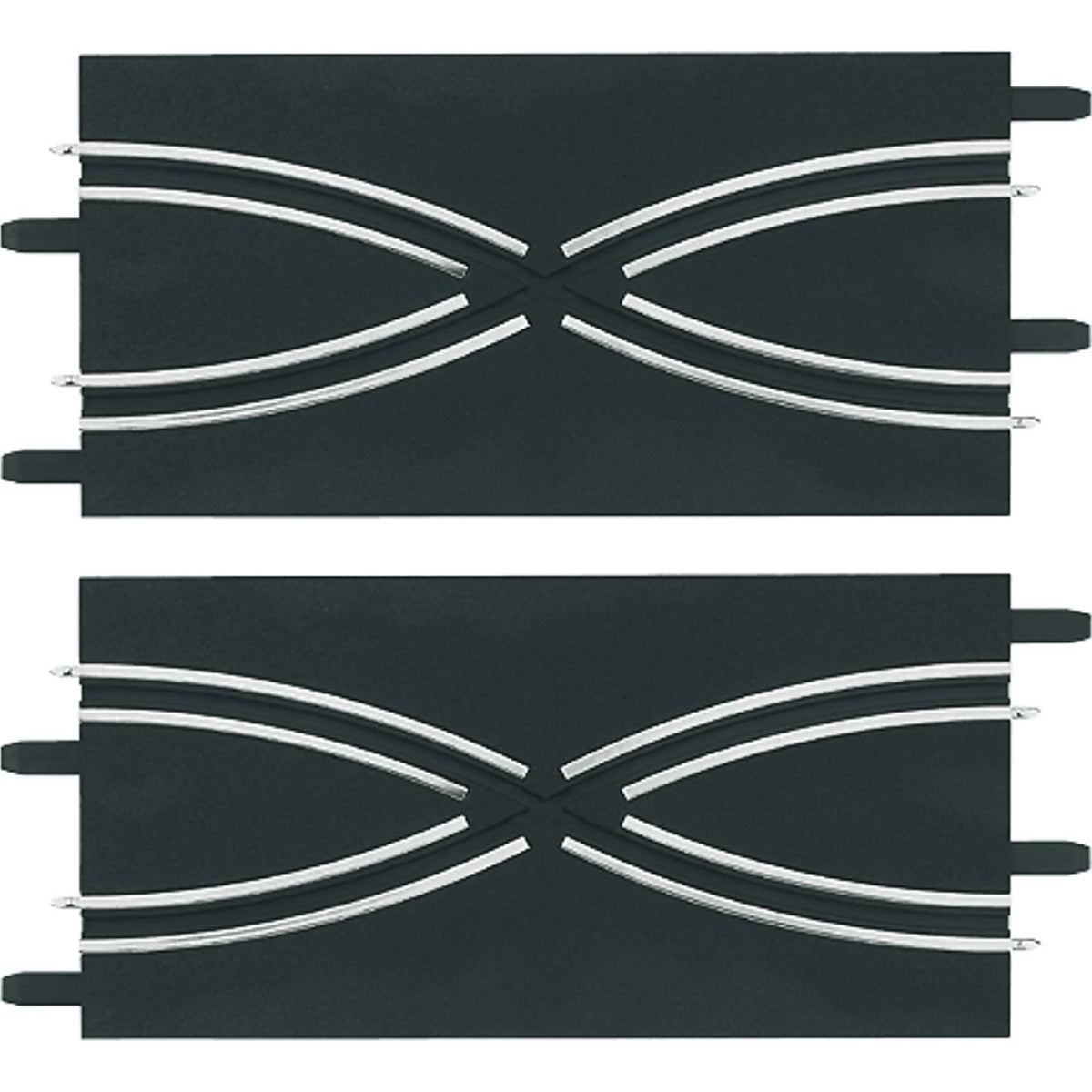 CARRERA - GO 1:43 - LANE CHANGE SECTION (2) 2 X 161MM PIECES - SLOT CAR TRACK ACCESSORIES