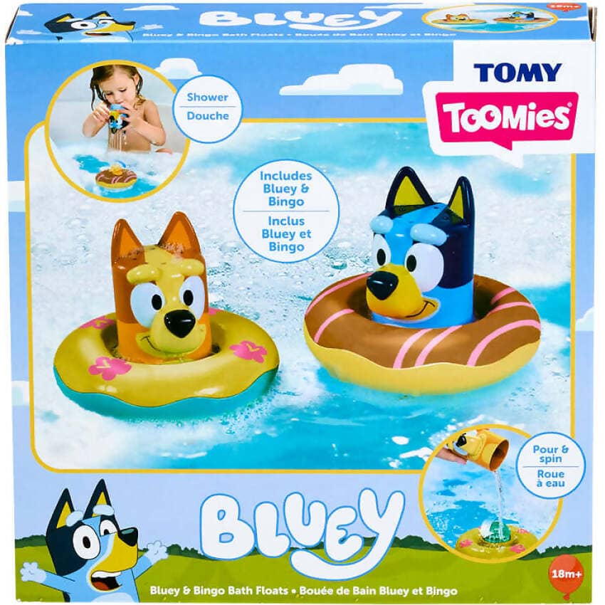 TOMY - Toomies Splash & Float Bluey & Bingo 2-in-1 Water Toys
