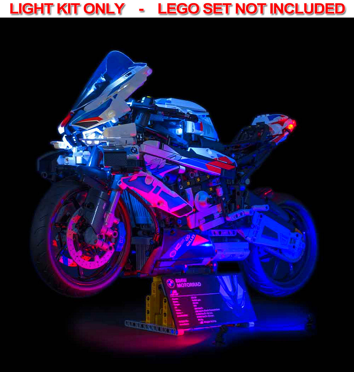Light My Bricks - LIGHT KIT for LEGO® BMW M 1000 RR 42130